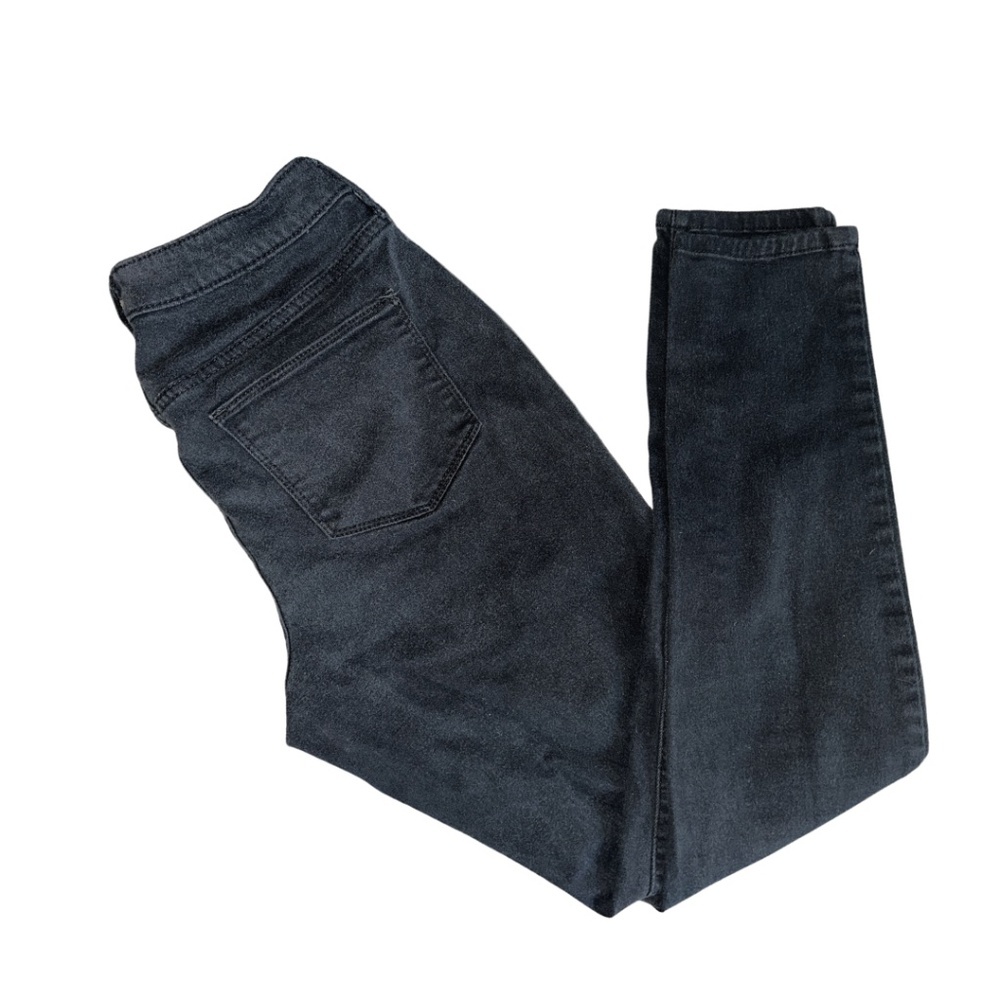 Black Mid Rise Skinny Jeans 6 / 28 regular no holes women's universal thread